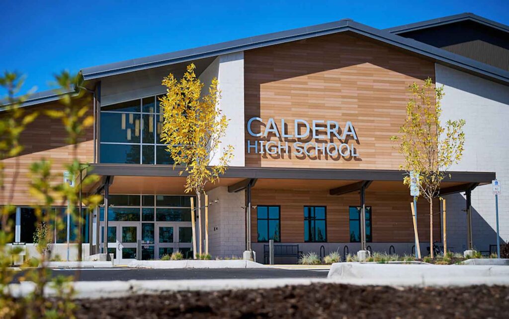 Caldera High School, Bend, Oregon commercial masonry by rasmussen masonry